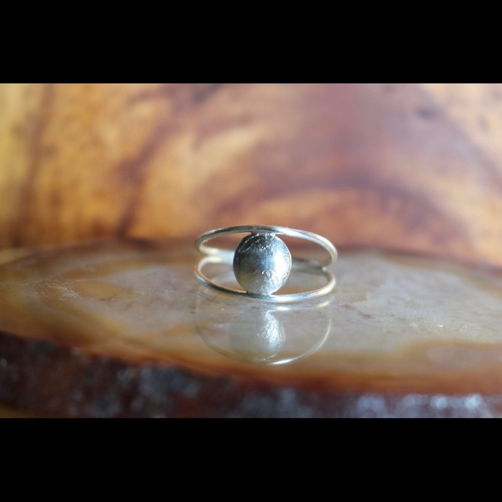 Full Moon Ring Sterling Silver
